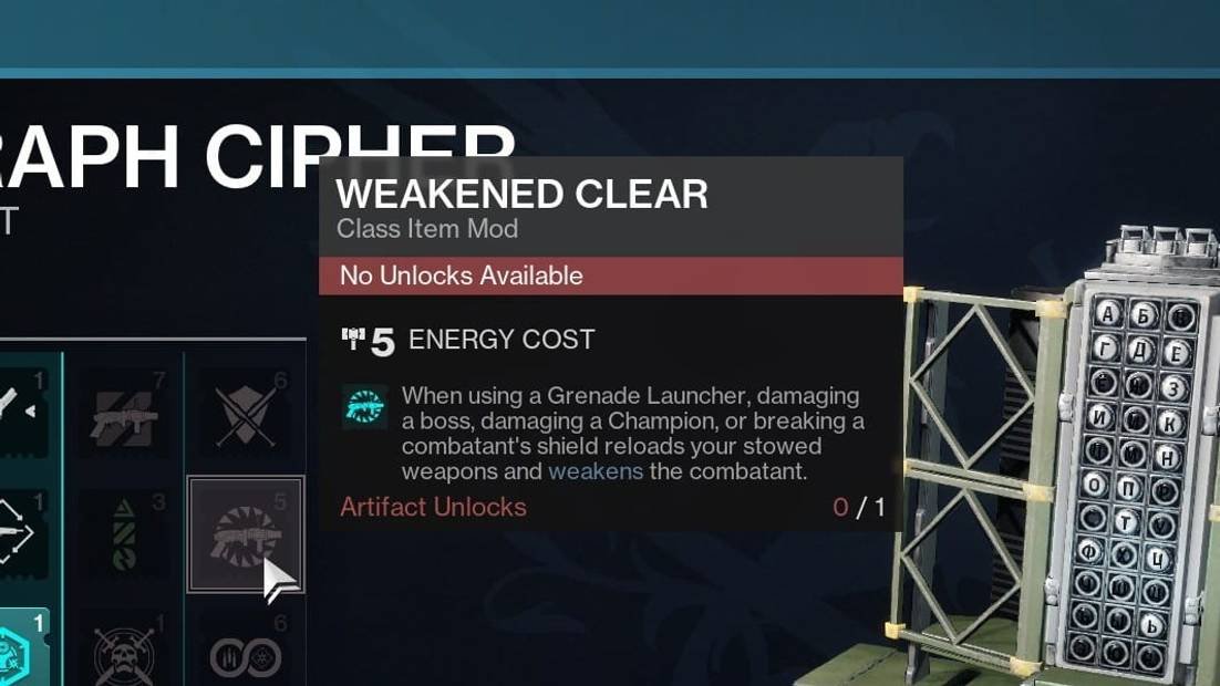 weakened clear destiny 2