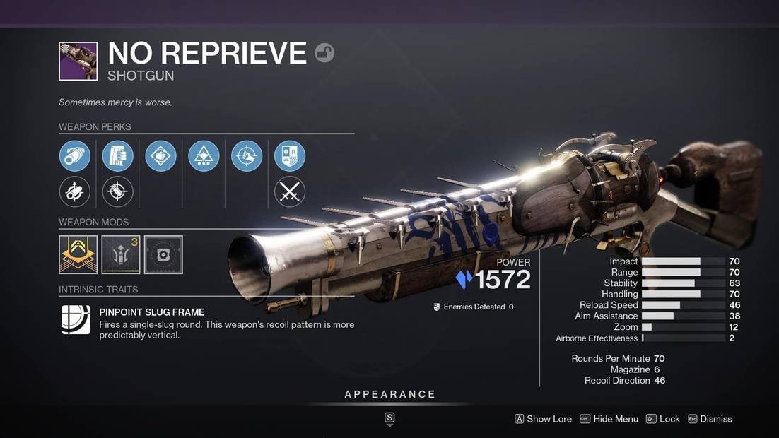 No Reprieve God Roll: Ultimate Guide for PvE and PvP Success